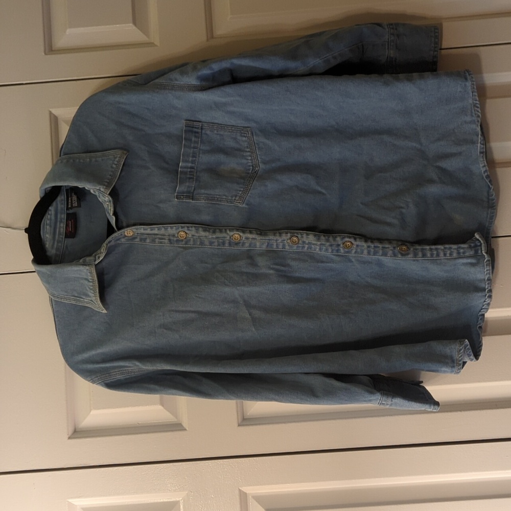 Bill Blass Denim Shirt/shacket size L